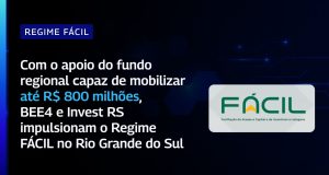 Regime FÁCIL no RS BEE4 e Invest RS firmam parceria